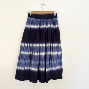 Zara Blue Tie-Dye Midi Skirt - Size Small